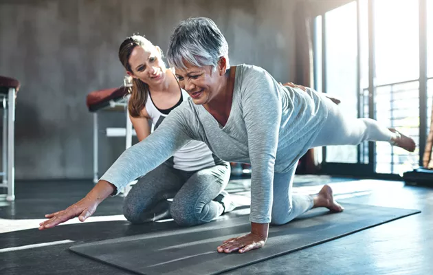 60-vuotiaan naisen on hyvä huolehtia selän lihaksistosta