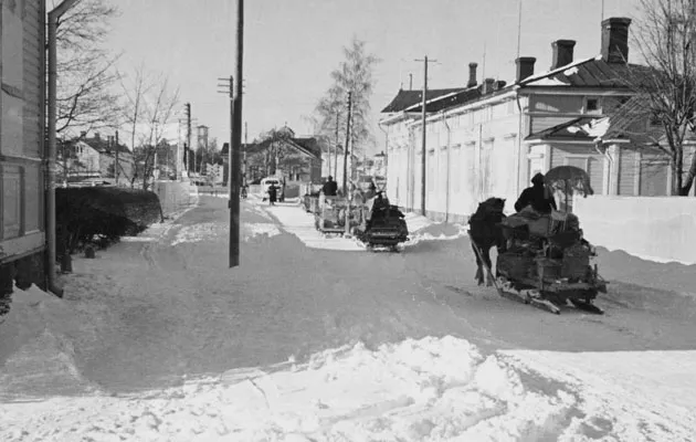 Hangon evakuointia vuonna 1940