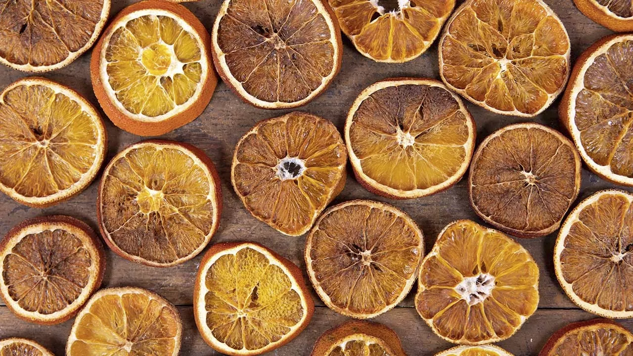 kuivatut appelsiinit