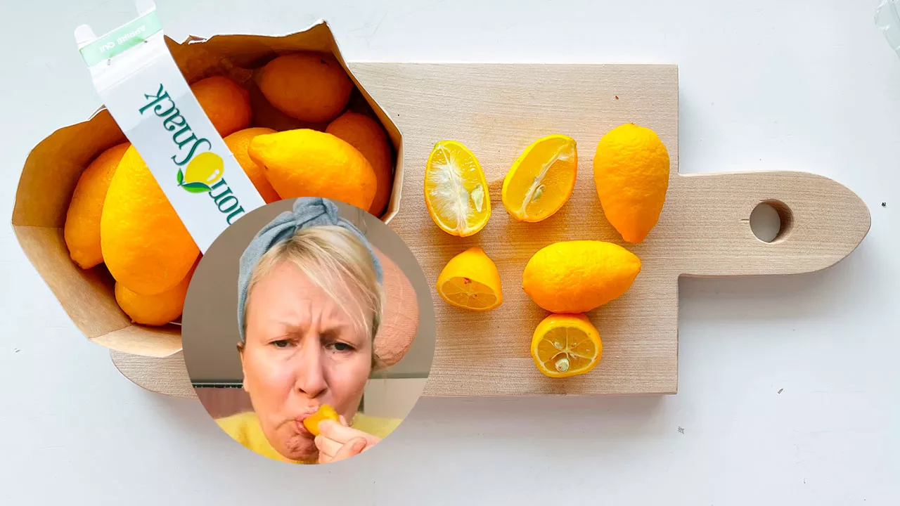 Lemon Snack -välipalasitruunat voi syödä kuorineen.
