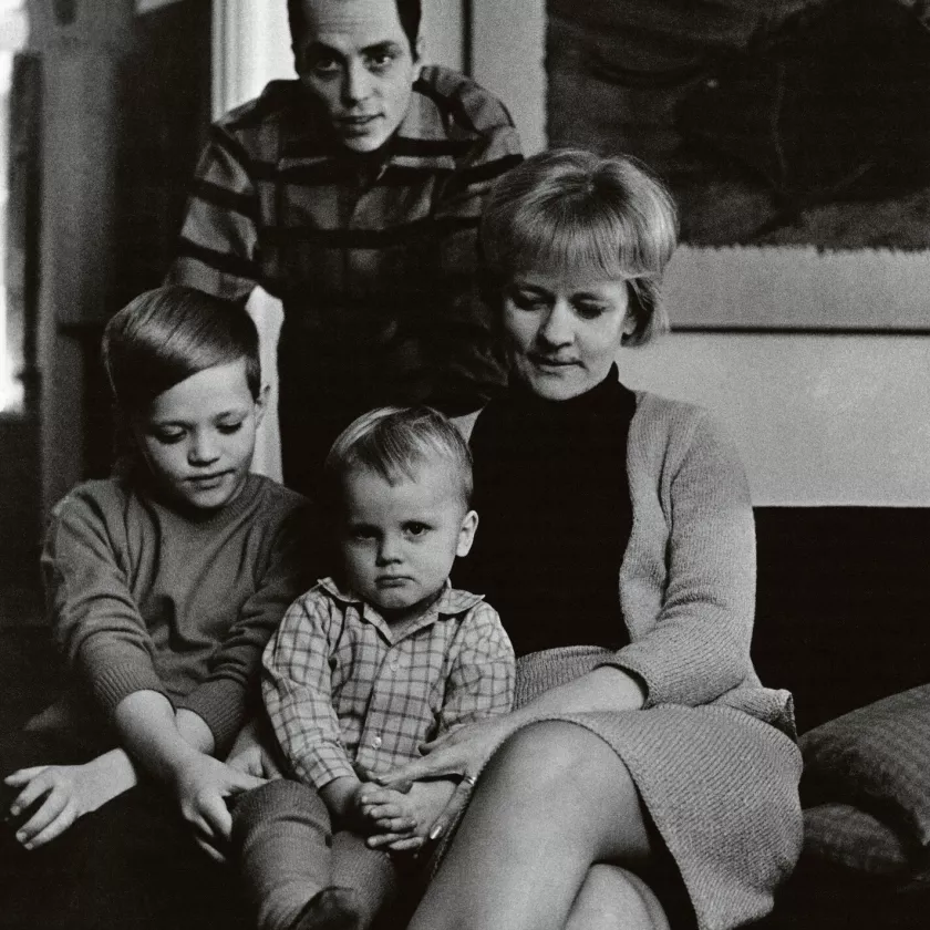 Eila Roine, Vili Auvinen, Tommi Auvinen, Janne Auvinen vuonna 1967