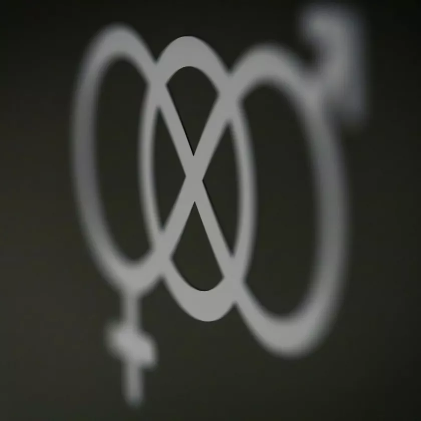 Sukupuolineutraalin wc:n logo