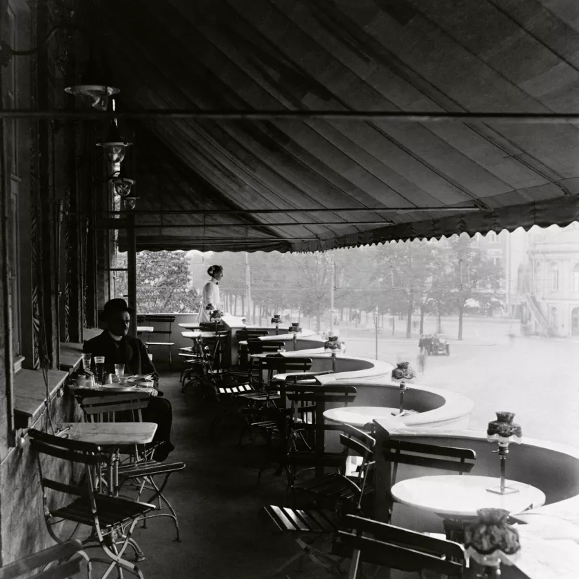 Ravintola Gradin vuonna 1915.