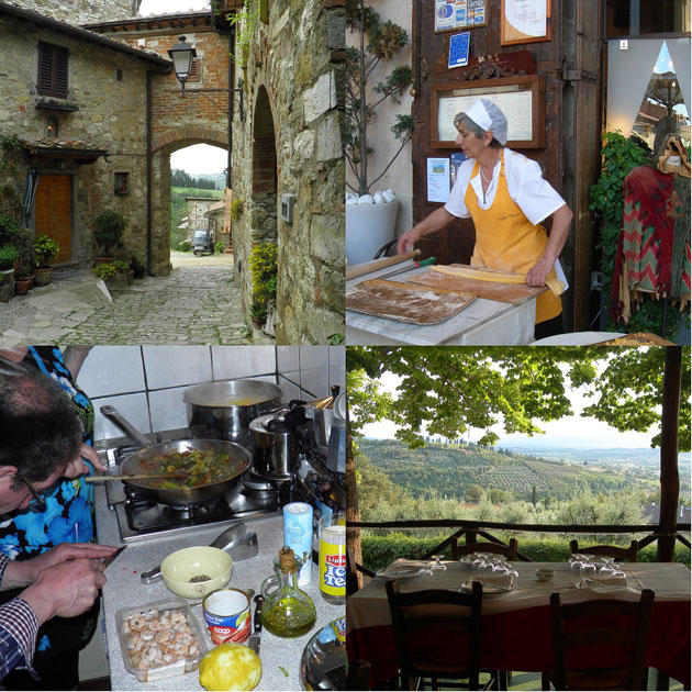 Toscanalaisessa keittiössä improvisoidaan - Himahella
