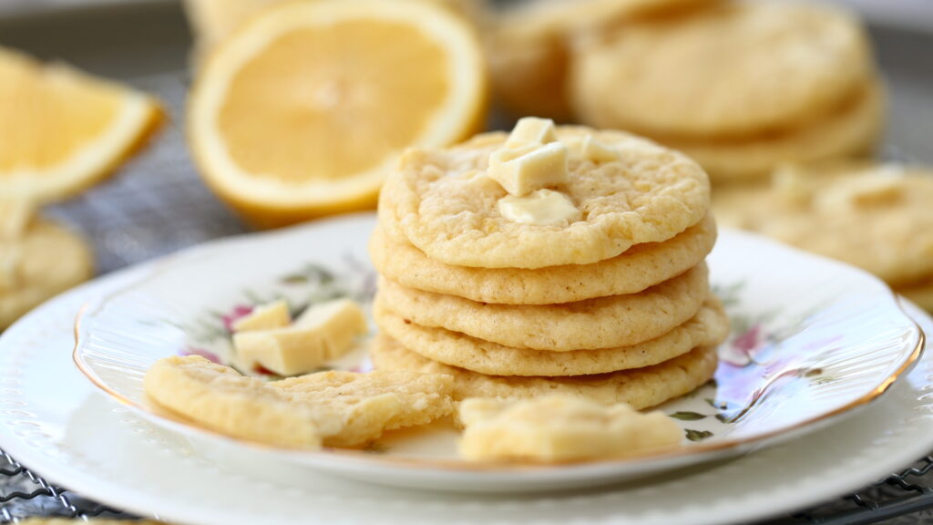 Sitruuna valkosuklaa keksit