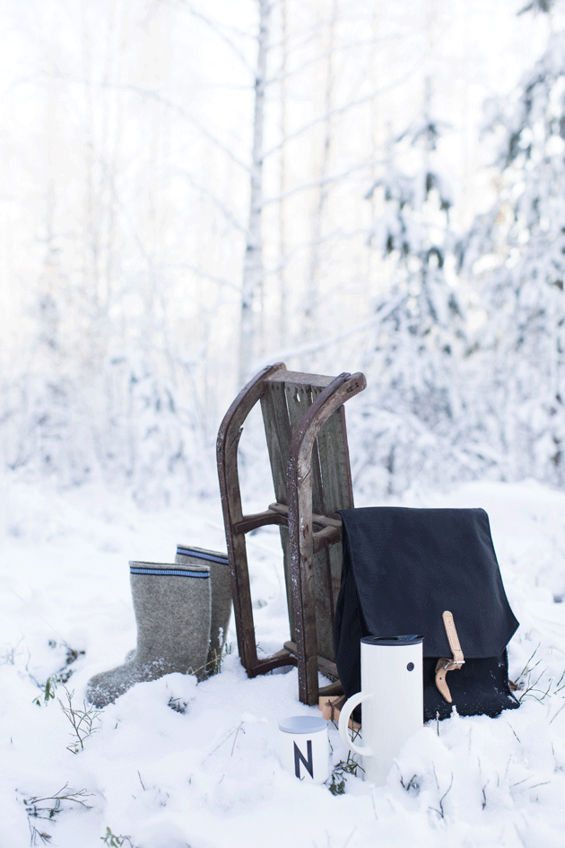 Winter in Finland. Photo Pekka Holmström/Otavamedia, styling Jenni Juurinen