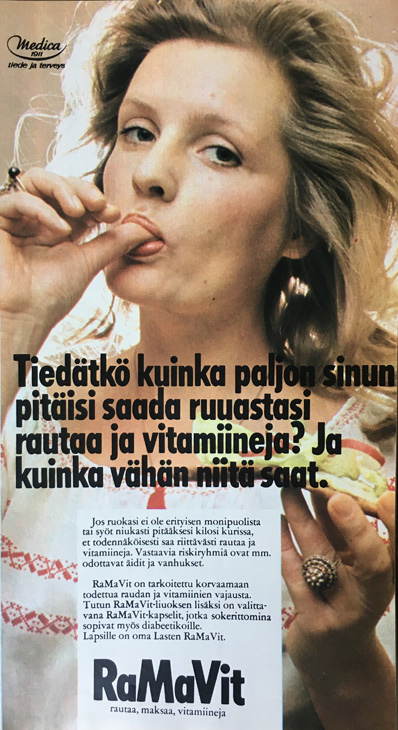 RaMaVit-mainos 1970-luvulta.