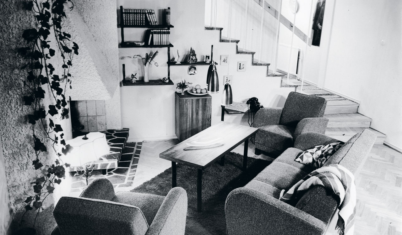 1960-luvun olohuone.