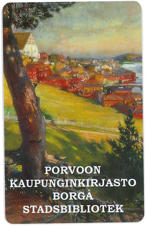 Suomen kaunein kirjastokortti, Porvoon kaupunginkirjaston kirjastokortti
