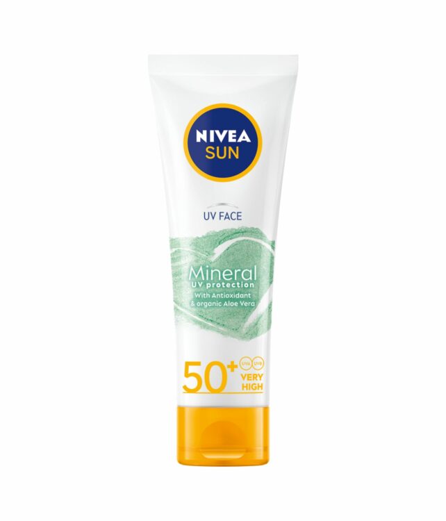 NIVEA SUN Face Mineral UV Protection, SPF 50+.