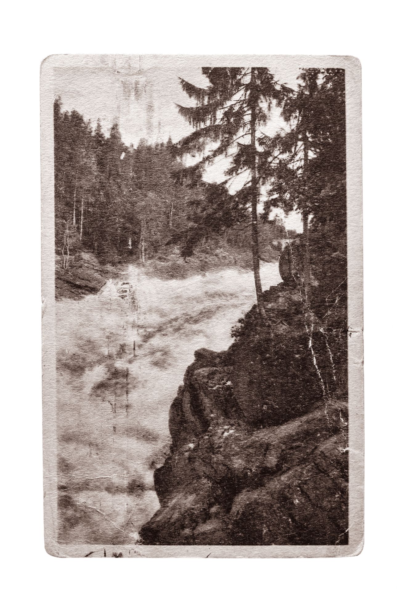 Postikortti Imatrankoskesta vuodelta 1924