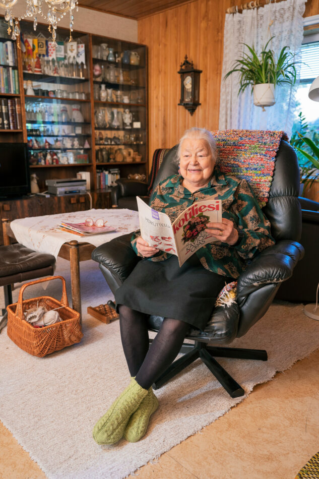 Annikki Valtanen, 94, on tilannut Kotiliettä 70 vuotta.