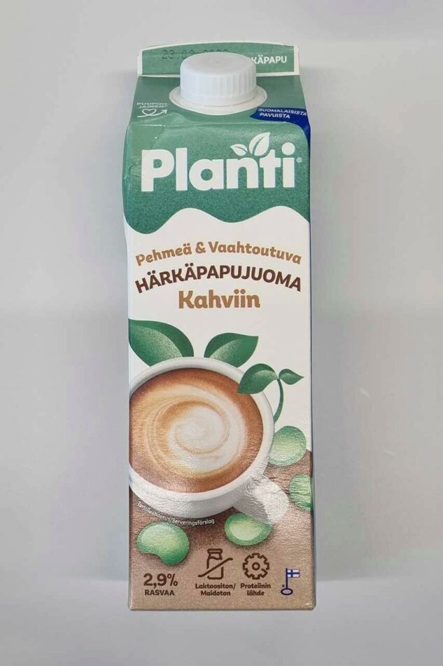 Planti-härkäpapujuoma kahviin